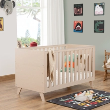 Babymore Dante Cot Bed - Natural