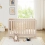 Babymore Dante Mini Cot Bed - Cashmere