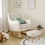 Babymore Ida Nursing Chair with Stool - Ivory