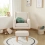 Babymore Ida Nursing Chair with Stool - Ivory