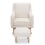 Babymore Ida Nursing Chair with Stool - Ivory