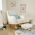 Babymore Ida Nursing Chair with Stool - Bouclé