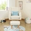 Babymore Ida Nursing Chair with Stool - Bouclé