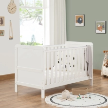 Babymore Caro Urban Cot Bed – White