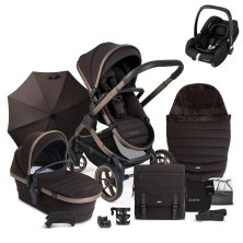 iCandy Peach 7 Maxi Cosi Cabriofix i-Size Complete Travel System Bundle - Pecan