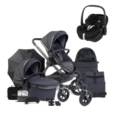 iCandy Peach 7 All Terrain Bundle with Maxi Cosi Pebble 360 PRO2 Car Seat - Storm/Nimbus