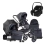 iCandy Peach 7 All Terrain Bundle with Maxi Cosi Pebble 360 PRO Car Seat - Storm/Nimbus