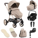 egg® 3 Stroller Luxury 8 Piece Bundle with Maxi Cosi Pebble 360 Pro2 Car Seat - Feather