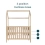 Tutti Bambini Casa 3 in 1 Mini House Cot Bed (120 x 60cm) - Harvest Oak