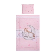 Lorelli Cosy Ranforce 3 Piece Bedding Set - Butterflies Pink