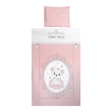 Lorelli Cosy Ranforce 3 Piece Bedding Set - Little Bear Pink