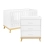 Babymore Mona 2 Piece Universal Roomset - White