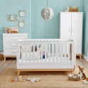 Babymore Mona 3 Piece Nursery Roomset - White