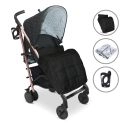 My Babiie MB51 PLUS Stroller - Quilted Black (MB51QG)