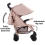 My Babiie MB51 Stroller - Rose Gold Blush