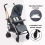 My Babiie MB51 Stroller - Quilted Black (MB51QG-EV)