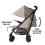 My Babiie MB51 Stroller - Quilted Champagne (MB51BFQC-EV)