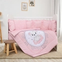 Lorelli Lily Ranforce Bedding Set 60/120cm – Little Bear Pink