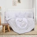 Lorelli Lily Ranforce Bedding Set 60/120cm – Little Bear Grey