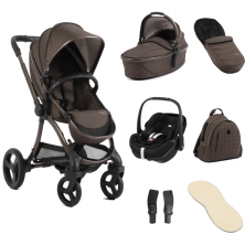 egg® 3 Stroller Luxury 7 Piece Bundle with Maxi Cosi Pebble 360 Pro2 Car Seat - Chocolate Velvet