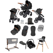 Ickle Bubba Stomp Luxe 14pc Everything You Need Maxi-Cosi I-SIZE Travel & Home Bundle (Exclusive to Kiddies Kingdom)