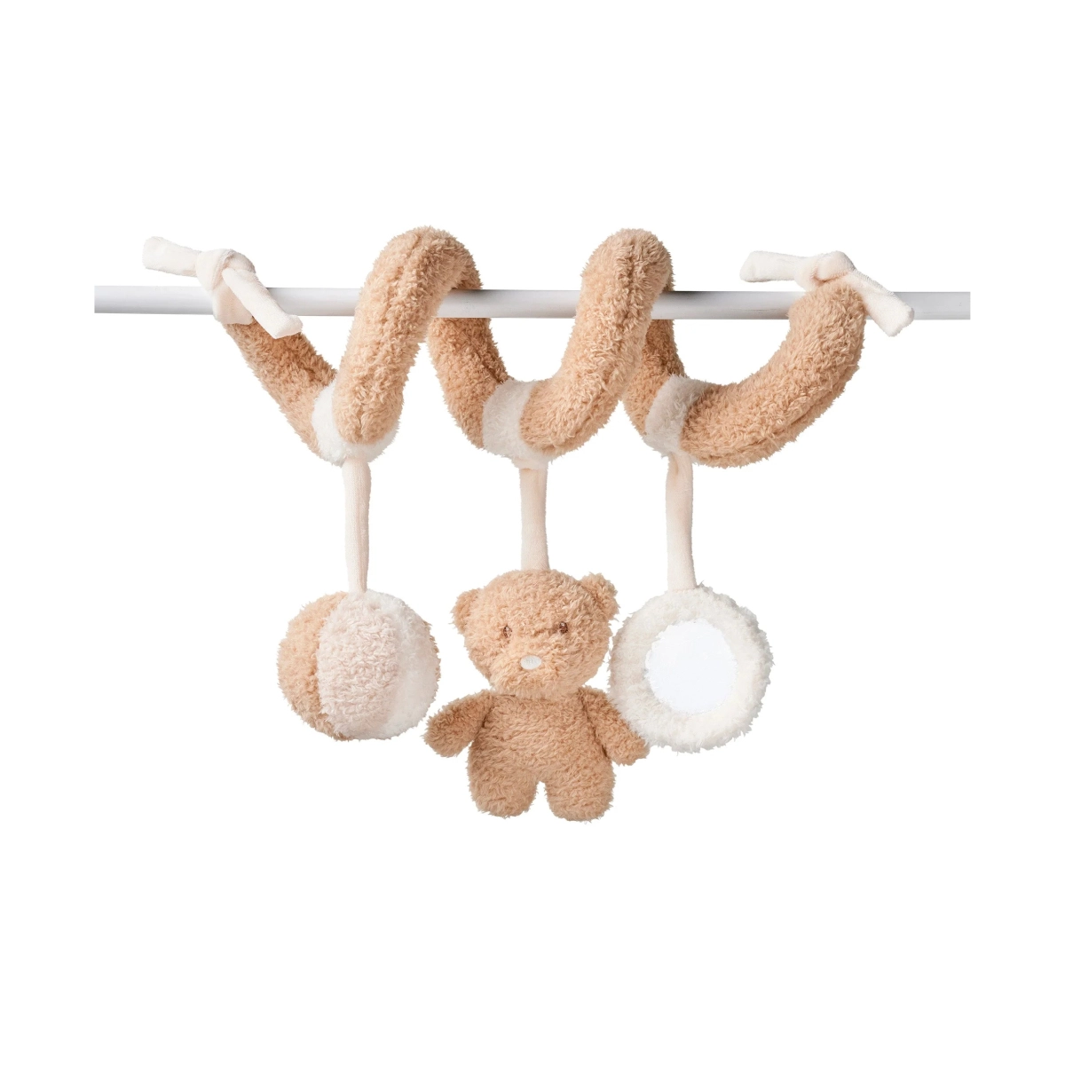 Nattou Teddy Spiral Toy - Ecru Caramel