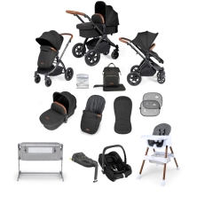 Ickle Bubba Stomp Luxe 14pc Everything You Need Maxi-Cosi I-SIZE Travel & Home Bundle (Exclusive to Kiddies Kingdom)