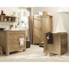 BabyStyle Bordeaux Room Set - Oak + Free Coolmax Pocket Spring Mattress Worth £99!