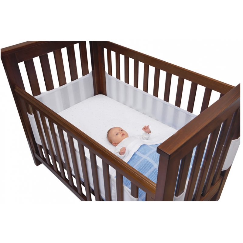 breathable cot bumper 2 sided