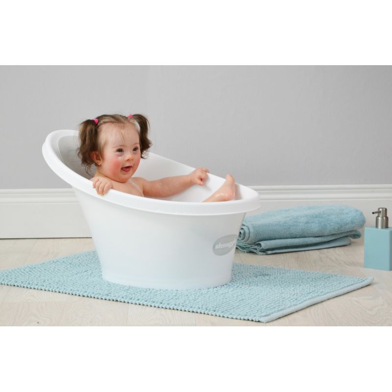 Shnuggle Baby Bath With Foam Back Rest-Grey | Kiddies Kingdom