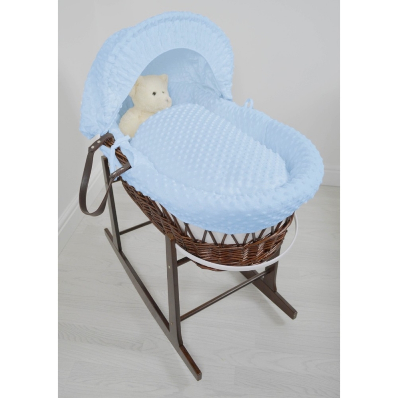 dark wicker moses basket