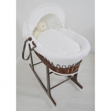 dark wood moses basket