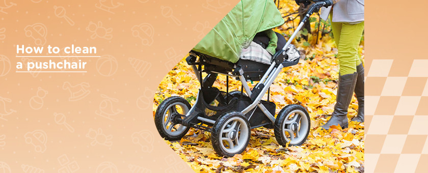 how to clean a pushchair