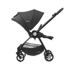 single silver cross travel system